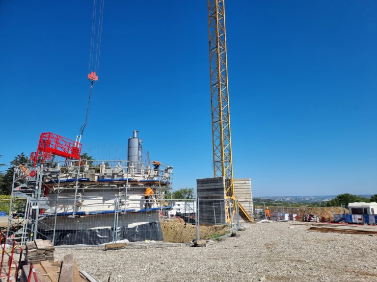 Chantier du futur réservoir de Rebigue 2