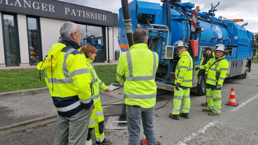 Démonstration d’hydrocurage sur un chantier à Castanet-Tolosan