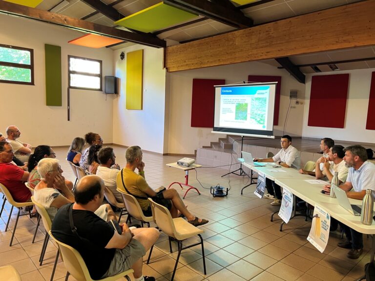 réunion de restitution des resultats du PTGA à Saint-Michel