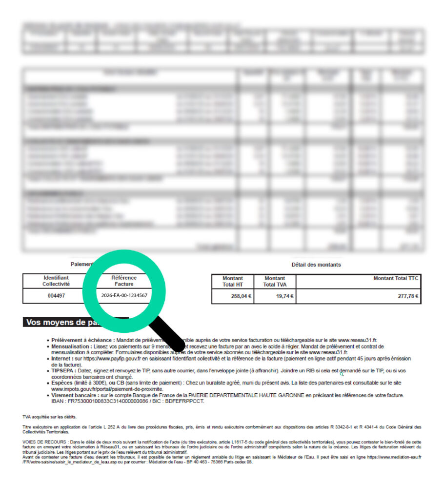 exemple paiement facture en ligne payfip