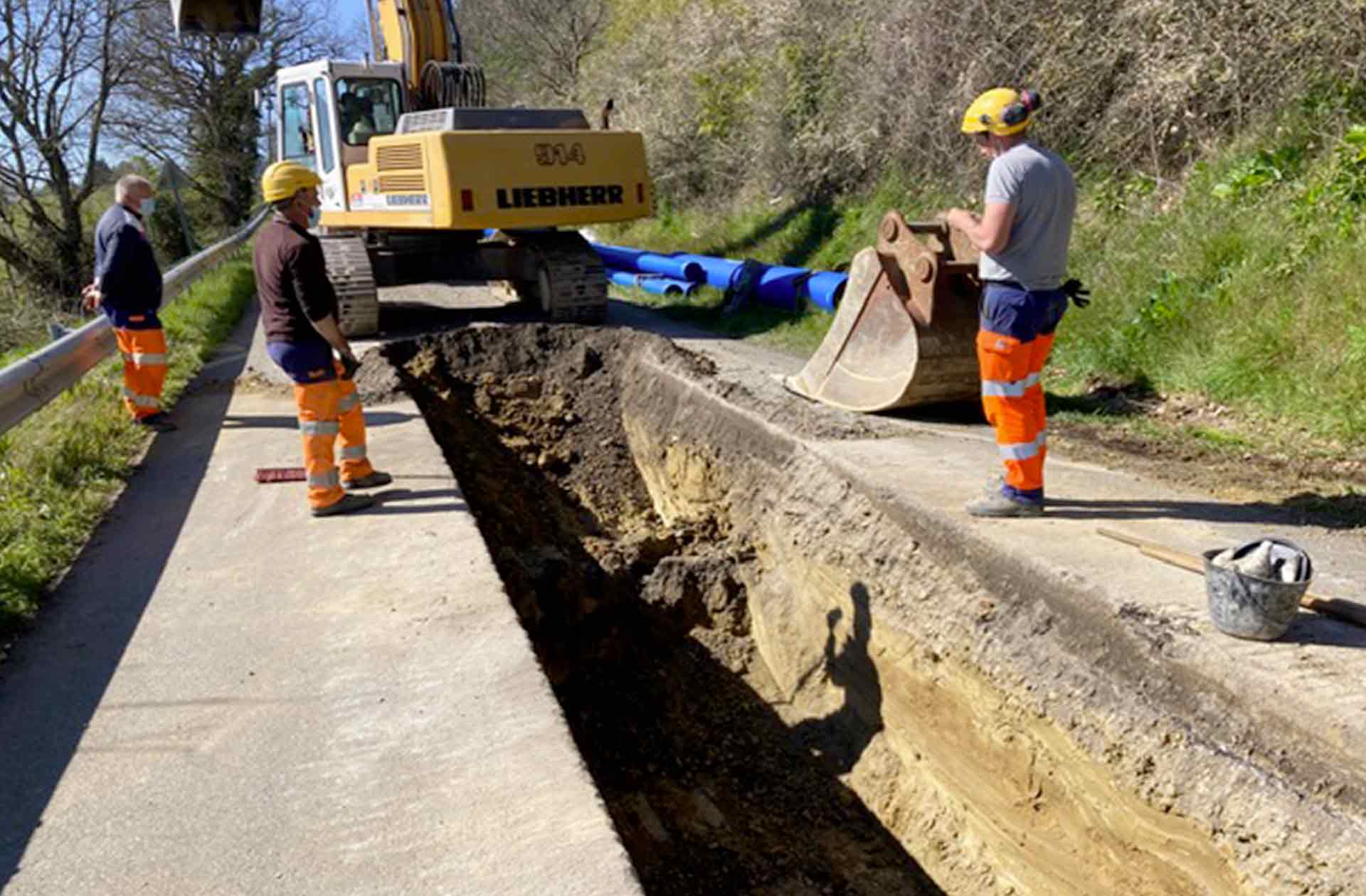 Lire la suite à propos de l’article Les travaux du chantier du réseau de transfert d’eau de Rebigue continuent : de nouvelles perturbations à prévoir sur le secteur.